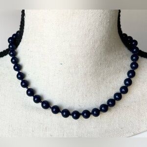 Necklace (GUC) vintage Monet blue 16 1/4” - jewelry